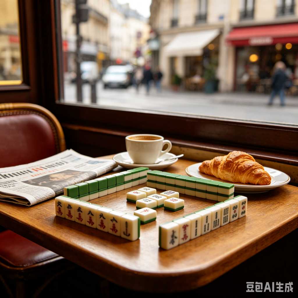 vivid color print mahjong set