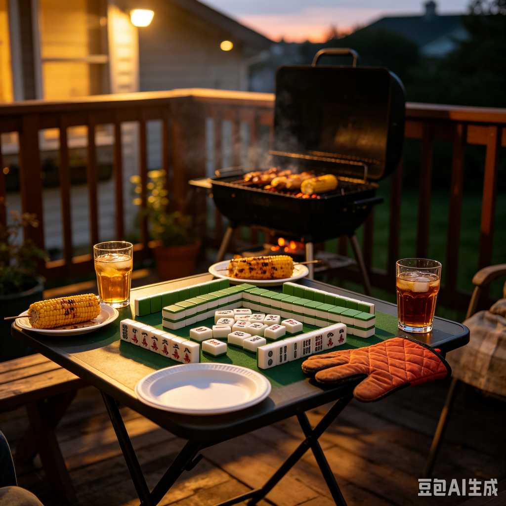vivid color print mahjong set
