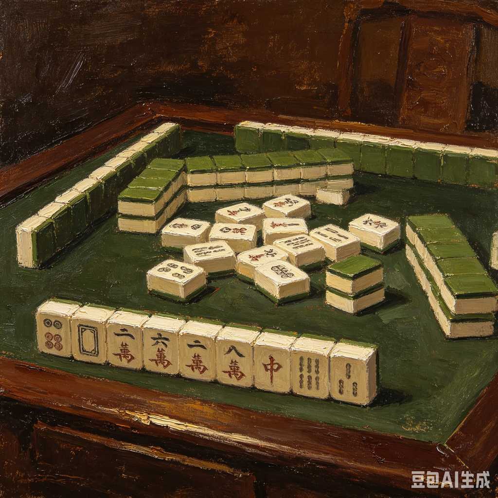handheld mahjong tiles set